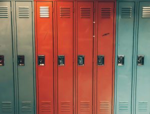 Lockers in verschillende kleuren
